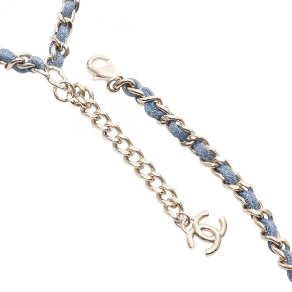 Chanel Coco Mark Belt, Denim GP, Women's, Blue - Picture 3 of 6